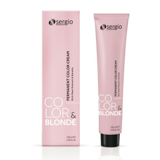 SERGIO PROFESSIONAL Крем-краска для волос Color&Blonde ТОН - 1 черный, 100 мл