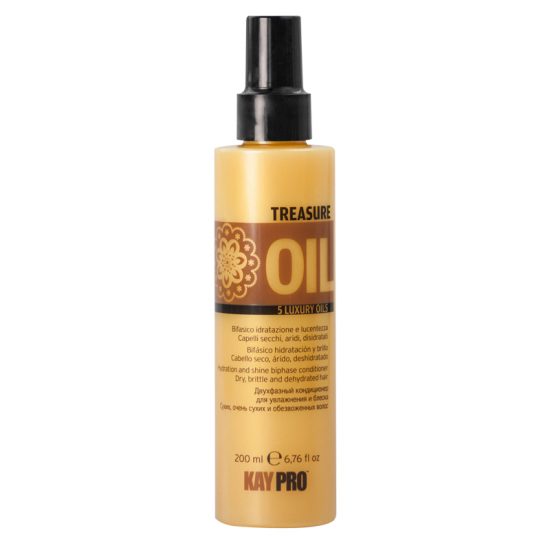 KayPro Двухфазный кондиционер для увлажнения и блеска волос 5 Luxury Oils Treasure Oil 200 мл